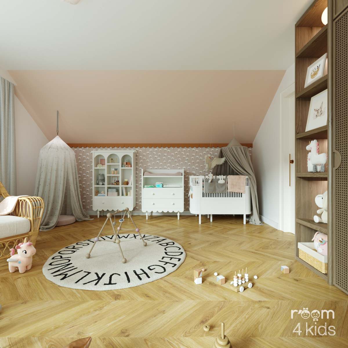 Pokój niemowlaka, Projekt: ROOM 4 KIDS - Pokoje dla dzieci (1)