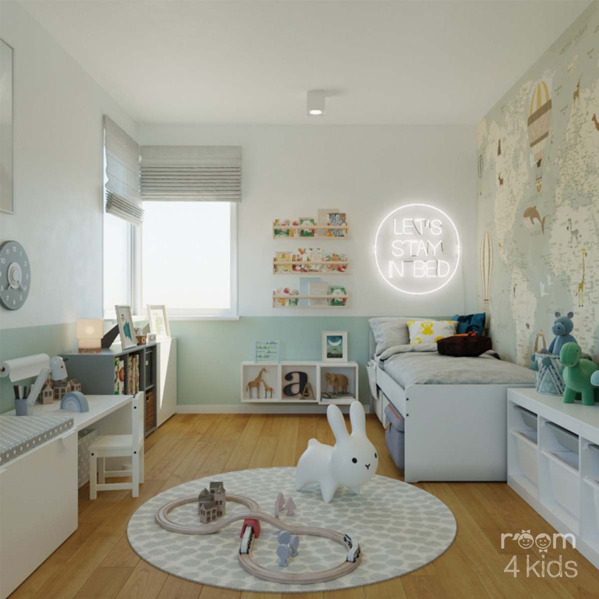 Pokój ucznia, Projekt: ROOM 4 KIDS - Pokoje dla dzieci (1)